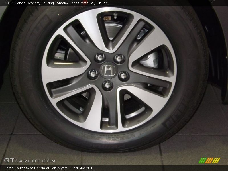Smoky Topaz Metallic / Truffle 2014 Honda Odyssey Touring