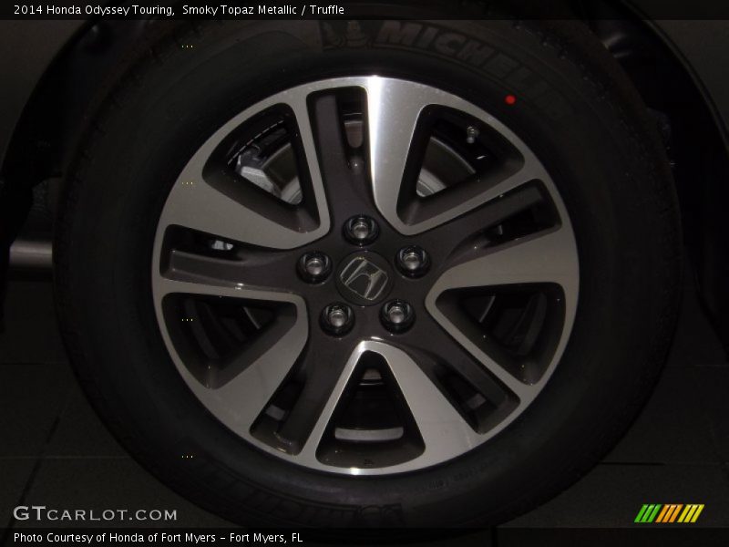 Smoky Topaz Metallic / Truffle 2014 Honda Odyssey Touring