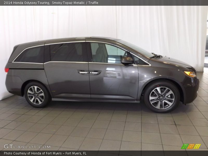Smoky Topaz Metallic / Truffle 2014 Honda Odyssey Touring