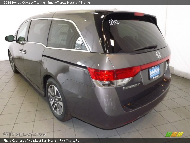 Smoky Topaz Metallic / Truffle 2014 Honda Odyssey Touring