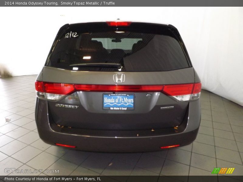 Smoky Topaz Metallic / Truffle 2014 Honda Odyssey Touring