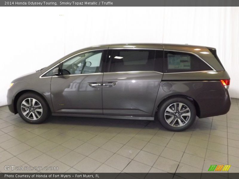 Smoky Topaz Metallic / Truffle 2014 Honda Odyssey Touring