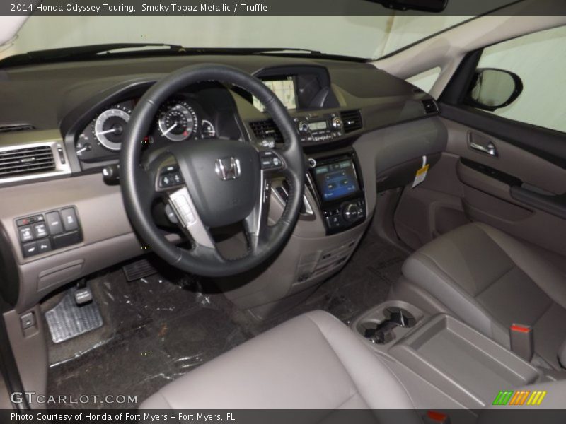 Smoky Topaz Metallic / Truffle 2014 Honda Odyssey Touring