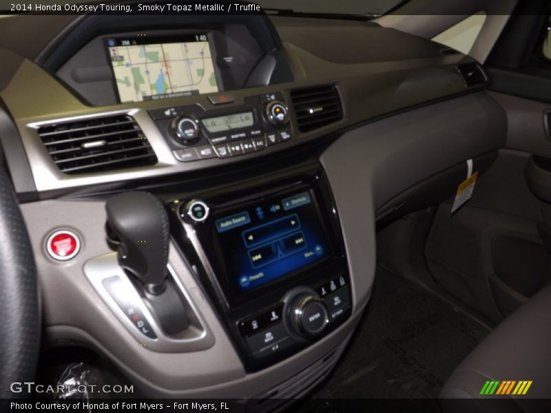 Smoky Topaz Metallic / Truffle 2014 Honda Odyssey Touring