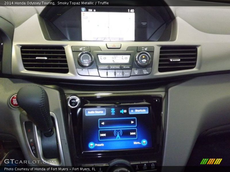Smoky Topaz Metallic / Truffle 2014 Honda Odyssey Touring