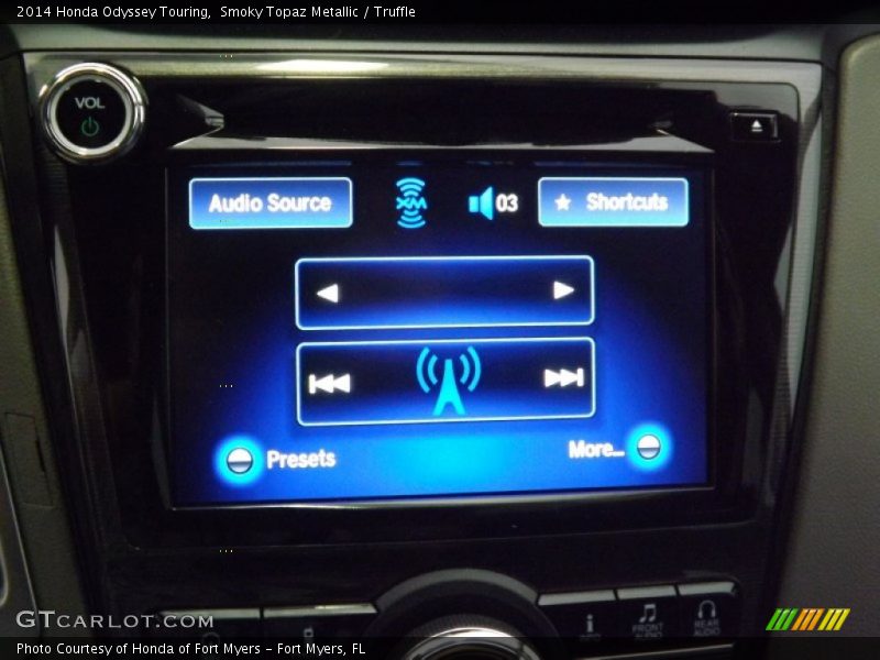 Smoky Topaz Metallic / Truffle 2014 Honda Odyssey Touring