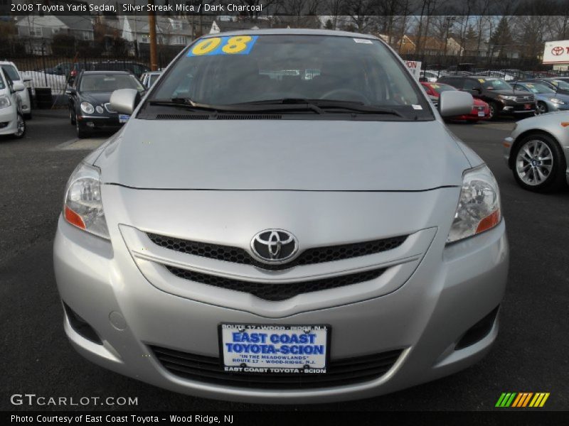 Silver Streak Mica / Dark Charcoal 2008 Toyota Yaris Sedan