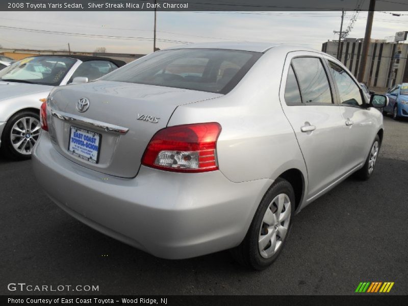 Silver Streak Mica / Dark Charcoal 2008 Toyota Yaris Sedan
