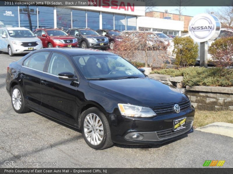 Black / Titan Black 2011 Volkswagen Jetta TDI Sedan