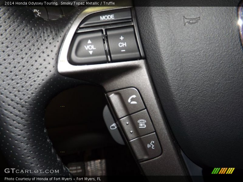 Smoky Topaz Metallic / Truffle 2014 Honda Odyssey Touring