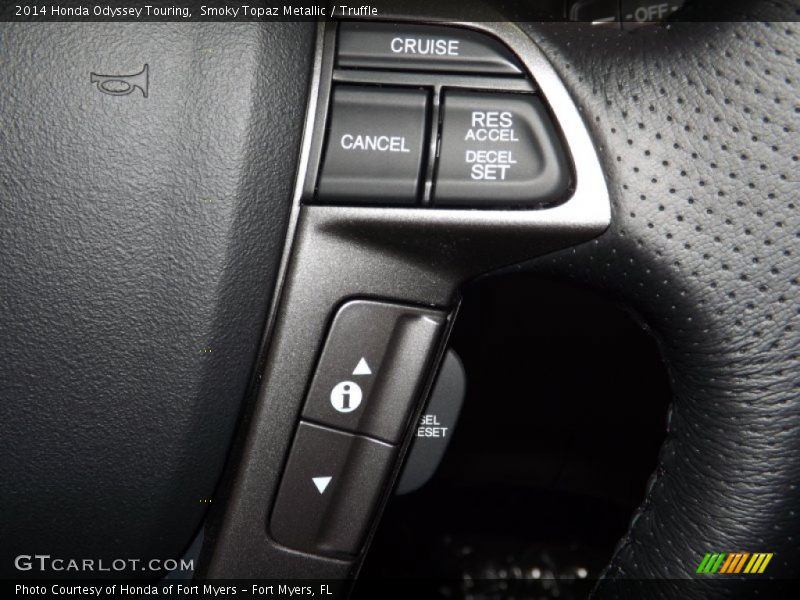 Smoky Topaz Metallic / Truffle 2014 Honda Odyssey Touring