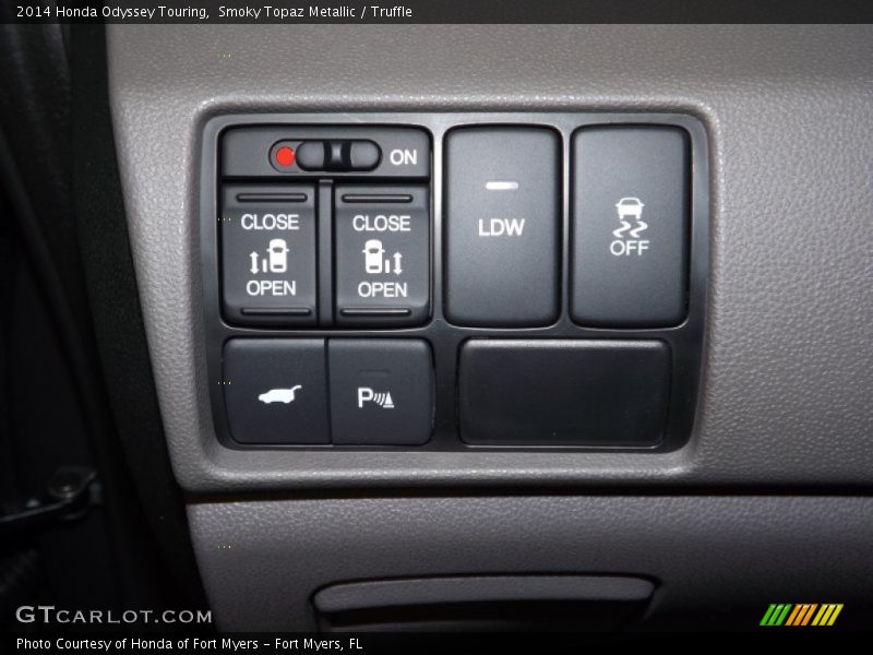 Smoky Topaz Metallic / Truffle 2014 Honda Odyssey Touring