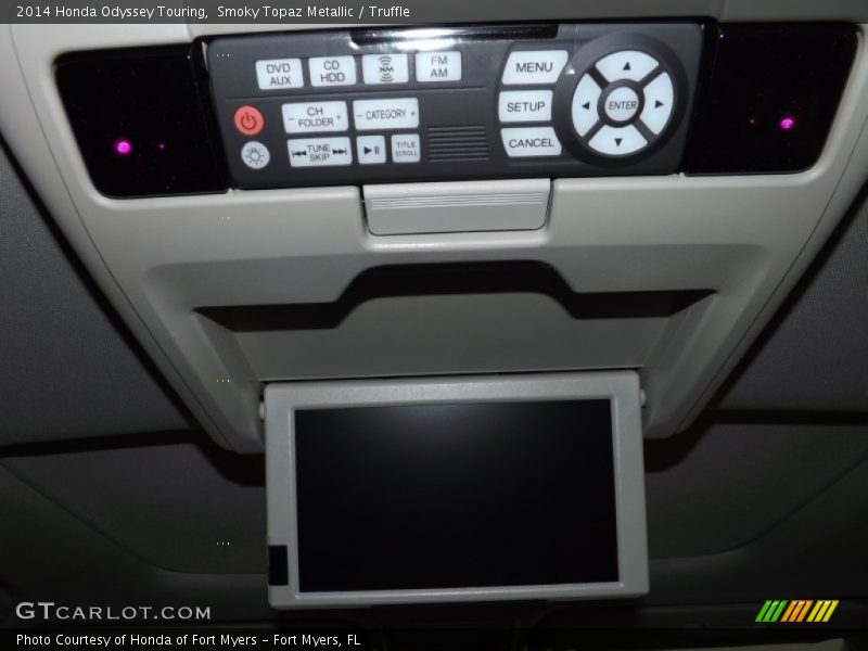 Smoky Topaz Metallic / Truffle 2014 Honda Odyssey Touring