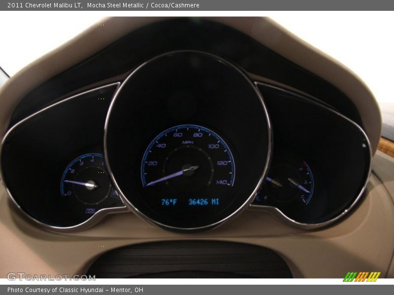 Mocha Steel Metallic / Cocoa/Cashmere 2011 Chevrolet Malibu LT