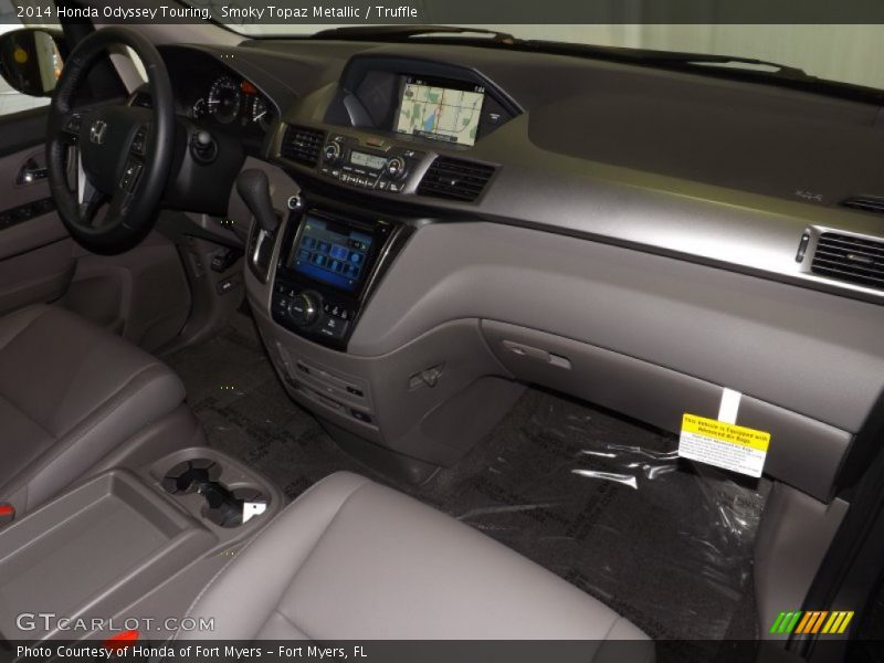 Smoky Topaz Metallic / Truffle 2014 Honda Odyssey Touring
