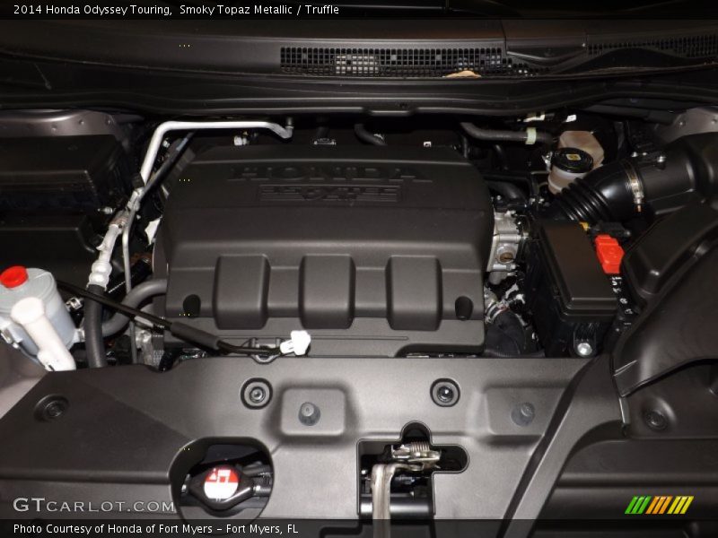 Smoky Topaz Metallic / Truffle 2014 Honda Odyssey Touring