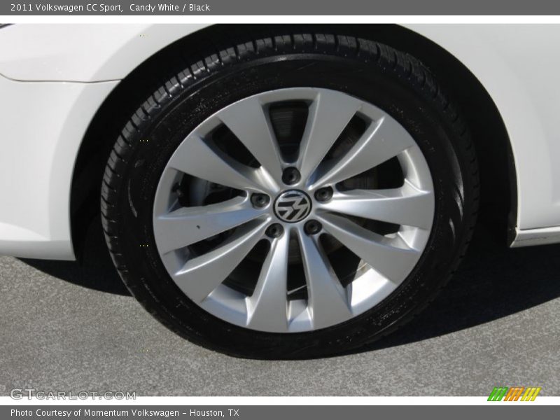 Candy White / Black 2011 Volkswagen CC Sport