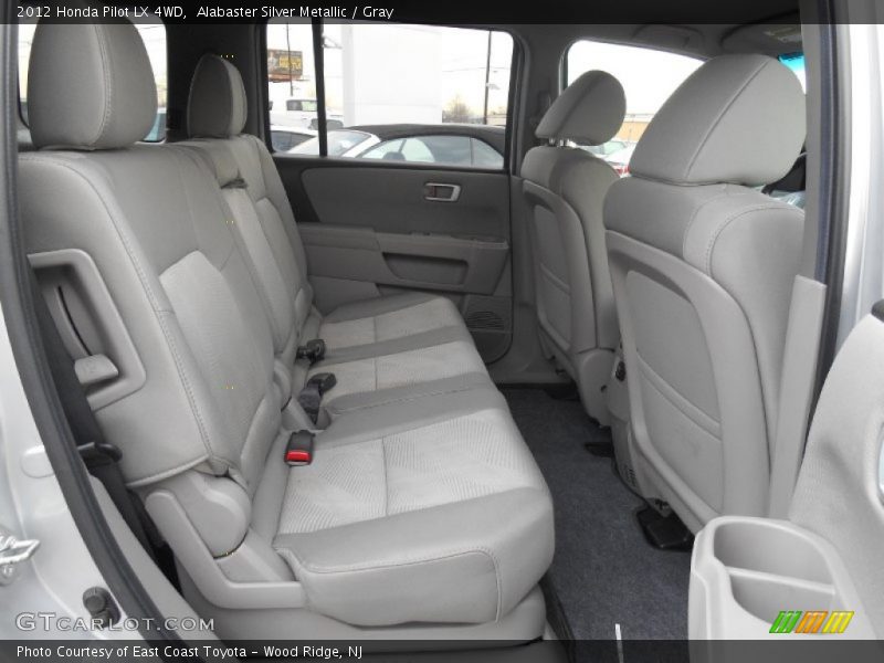 Alabaster Silver Metallic / Gray 2012 Honda Pilot LX 4WD