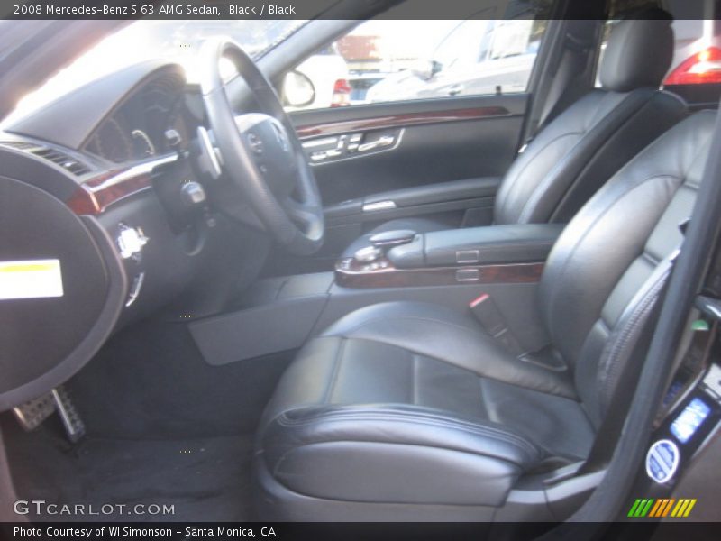 Black / Black 2008 Mercedes-Benz S 63 AMG Sedan