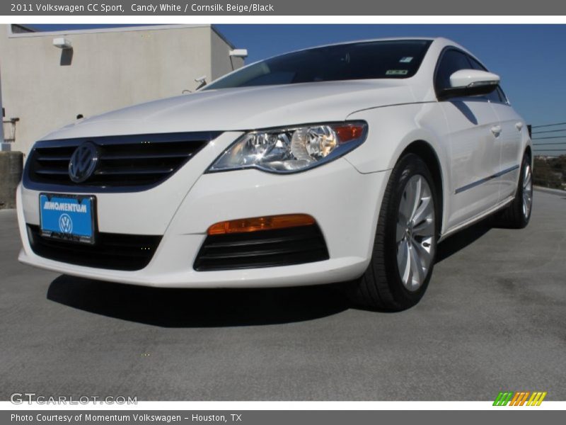 Candy White / Cornsilk Beige/Black 2011 Volkswagen CC Sport