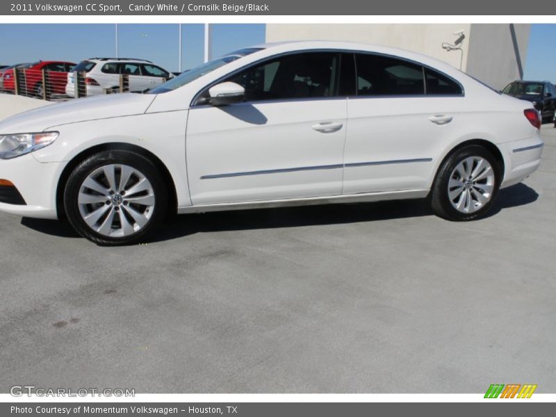 Candy White / Cornsilk Beige/Black 2011 Volkswagen CC Sport