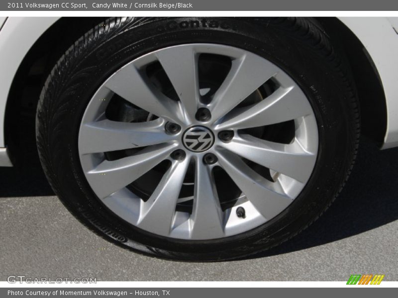Candy White / Cornsilk Beige/Black 2011 Volkswagen CC Sport
