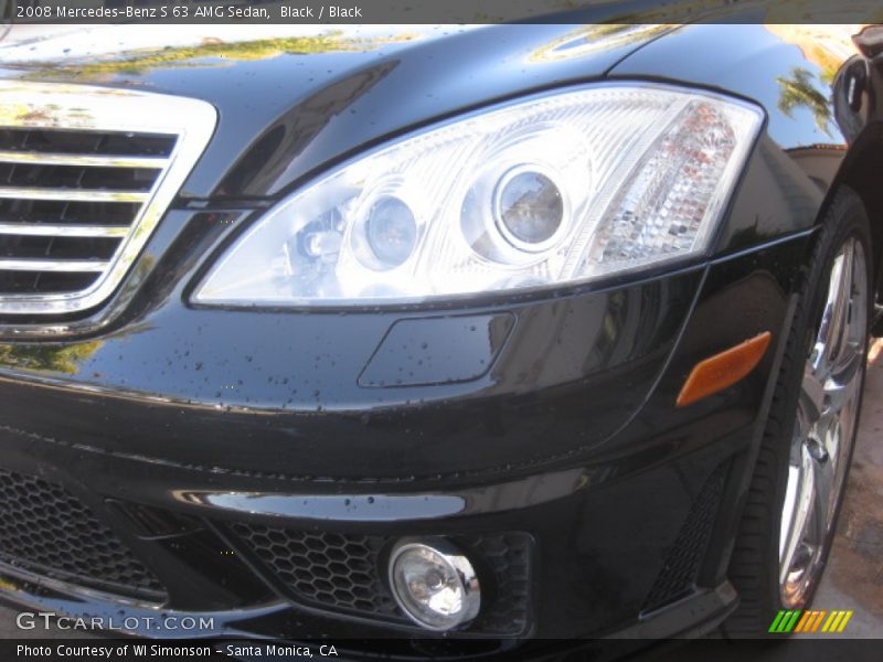 Black / Black 2008 Mercedes-Benz S 63 AMG Sedan