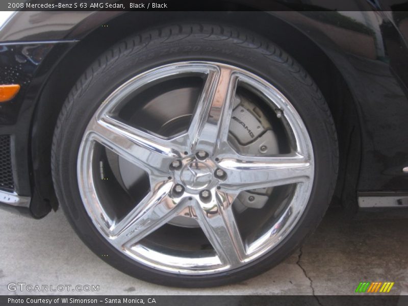 Black / Black 2008 Mercedes-Benz S 63 AMG Sedan
