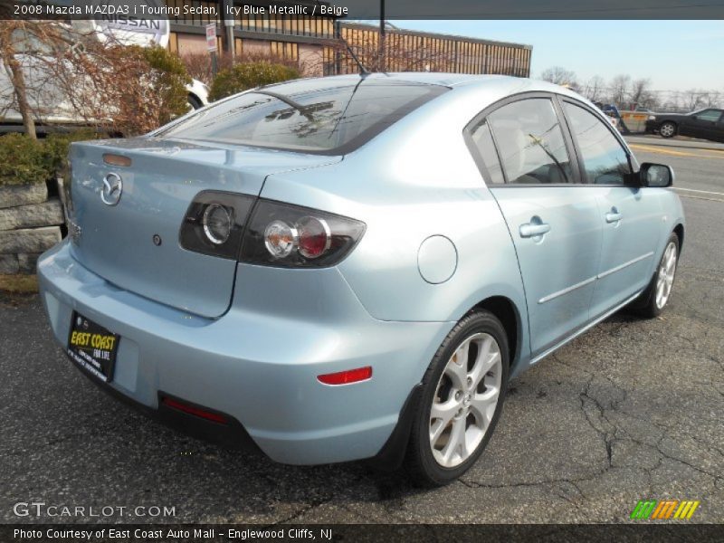 Icy Blue Metallic / Beige 2008 Mazda MAZDA3 i Touring Sedan