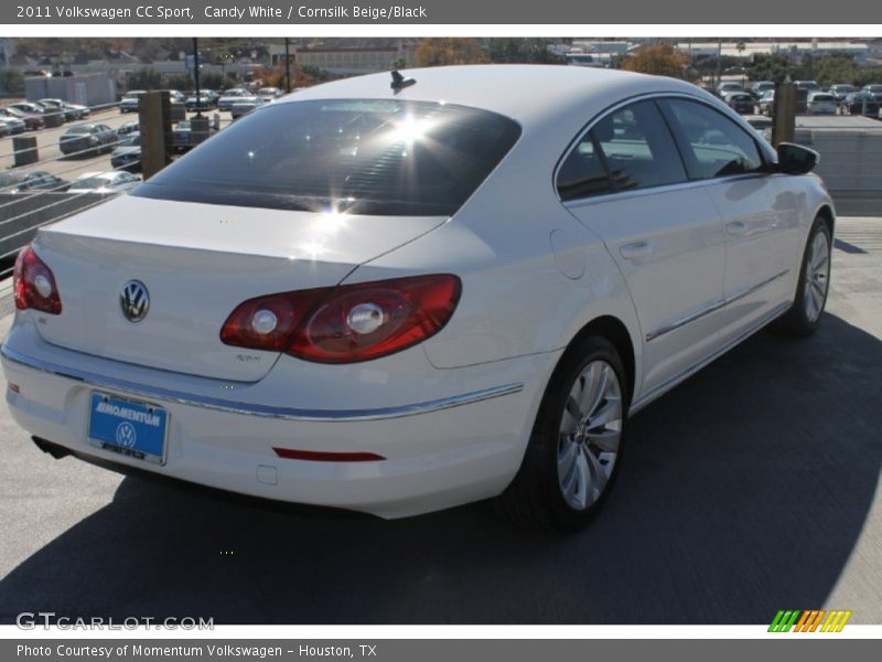 Candy White / Cornsilk Beige/Black 2011 Volkswagen CC Sport