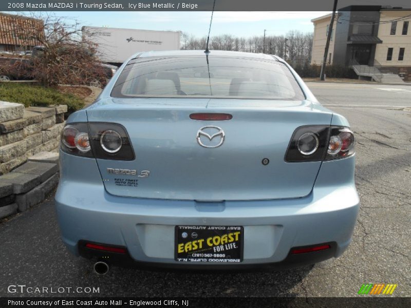 Icy Blue Metallic / Beige 2008 Mazda MAZDA3 i Touring Sedan