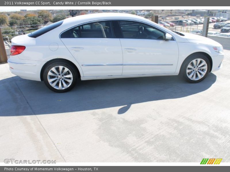Candy White / Cornsilk Beige/Black 2011 Volkswagen CC Sport