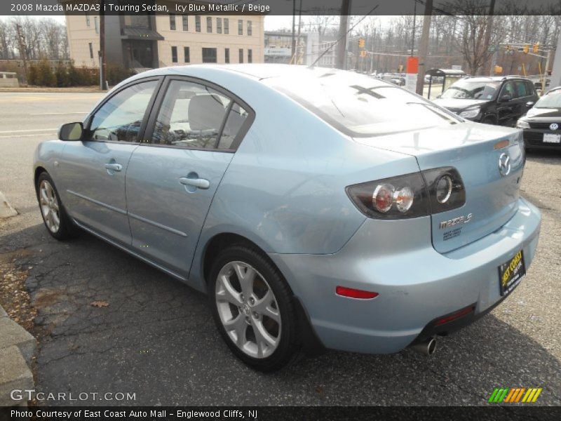 Icy Blue Metallic / Beige 2008 Mazda MAZDA3 i Touring Sedan