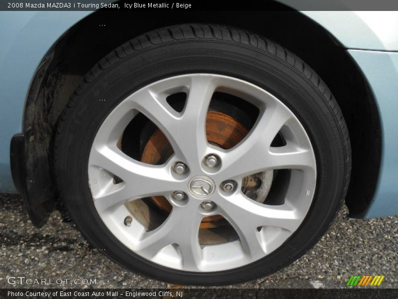 Icy Blue Metallic / Beige 2008 Mazda MAZDA3 i Touring Sedan