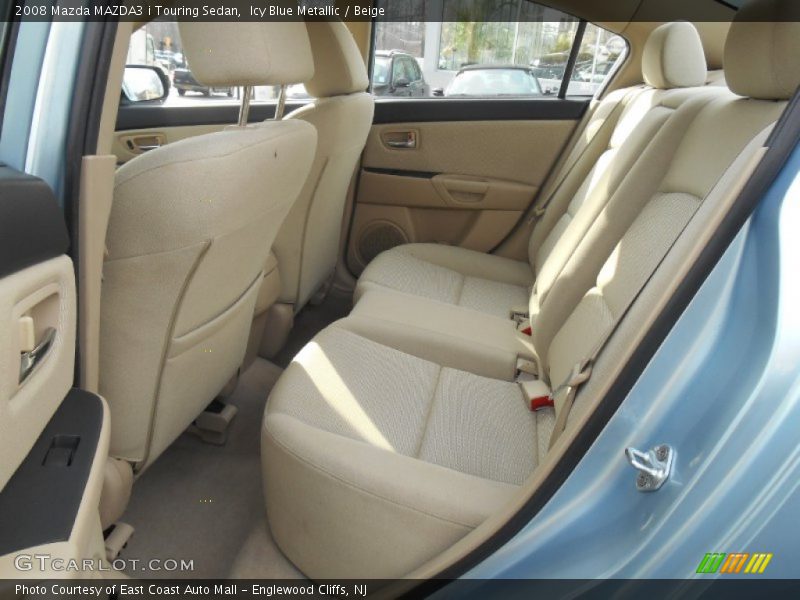 Icy Blue Metallic / Beige 2008 Mazda MAZDA3 i Touring Sedan
