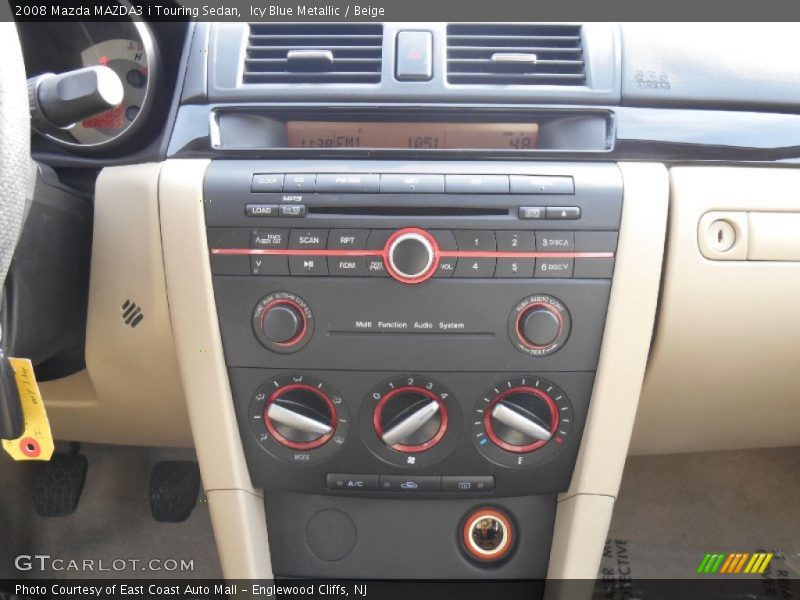 Icy Blue Metallic / Beige 2008 Mazda MAZDA3 i Touring Sedan
