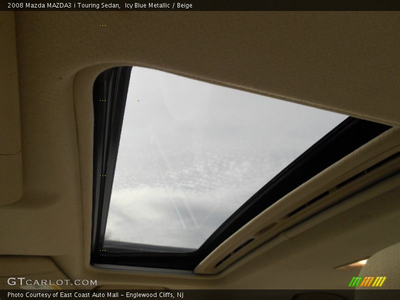 Icy Blue Metallic / Beige 2008 Mazda MAZDA3 i Touring Sedan