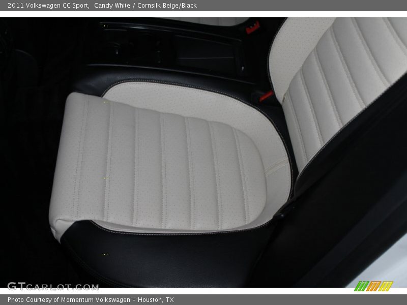 Candy White / Cornsilk Beige/Black 2011 Volkswagen CC Sport
