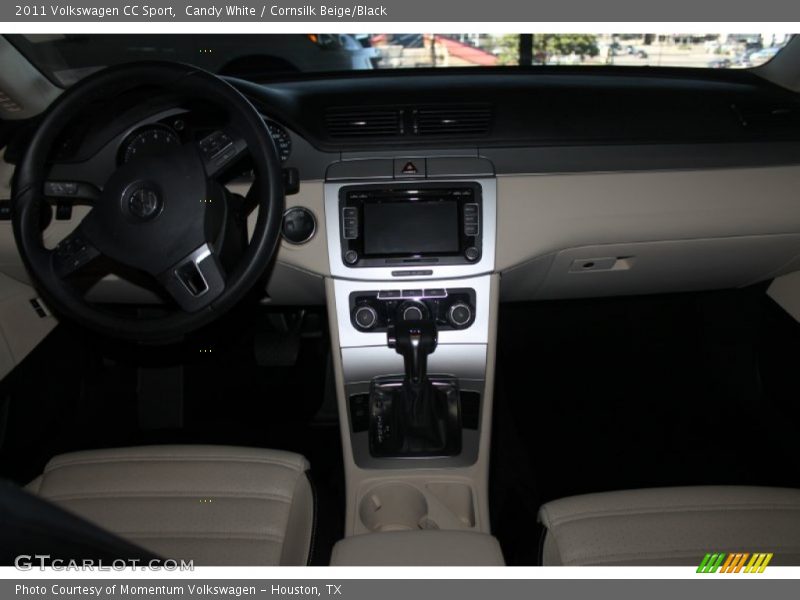 Candy White / Cornsilk Beige/Black 2011 Volkswagen CC Sport
