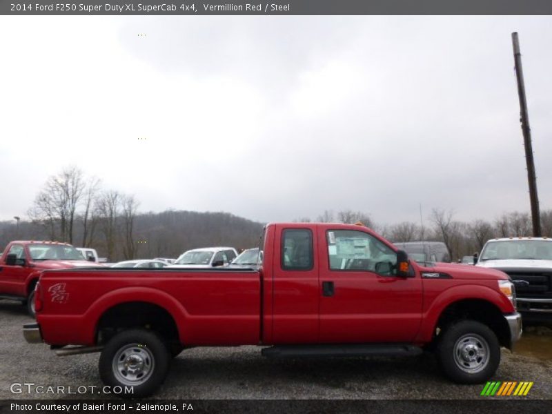 Vermillion Red / Steel 2014 Ford F250 Super Duty XL SuperCab 4x4
