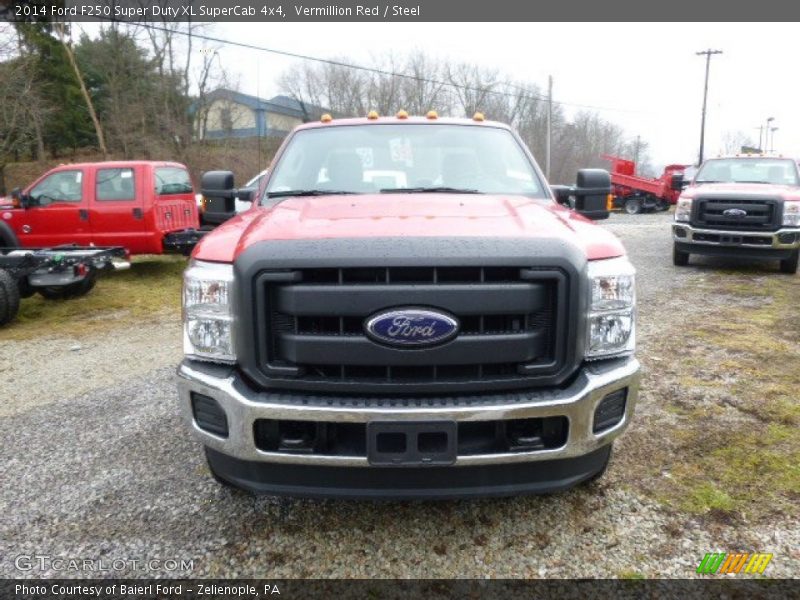 Vermillion Red / Steel 2014 Ford F250 Super Duty XL SuperCab 4x4