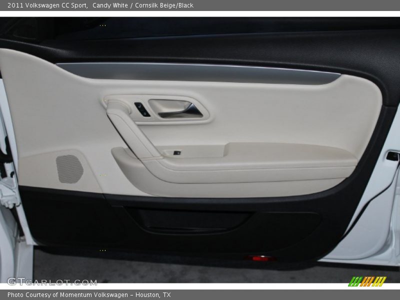 Candy White / Cornsilk Beige/Black 2011 Volkswagen CC Sport