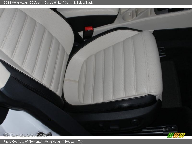 Candy White / Cornsilk Beige/Black 2011 Volkswagen CC Sport