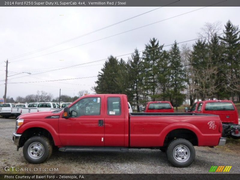  2014 F250 Super Duty XL SuperCab 4x4 Vermillion Red