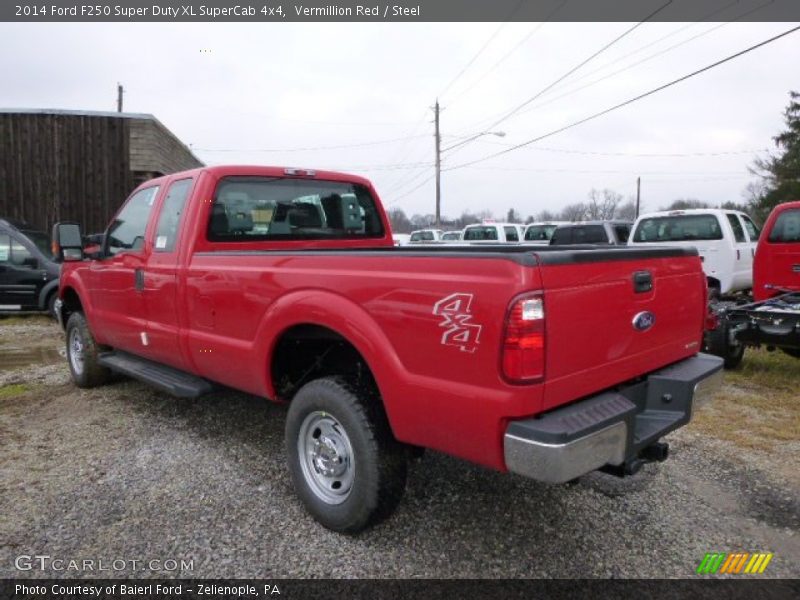Vermillion Red / Steel 2014 Ford F250 Super Duty XL SuperCab 4x4