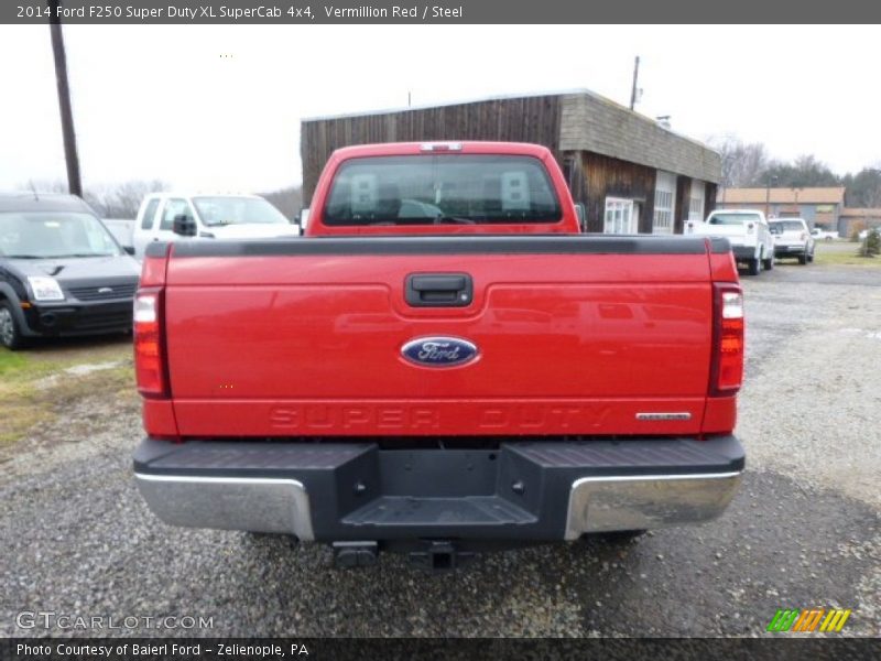 Vermillion Red / Steel 2014 Ford F250 Super Duty XL SuperCab 4x4