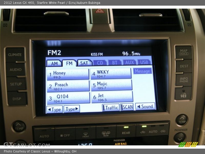 Starfire White Pearl / Ecru/Auburn Bubinga 2012 Lexus GX 460