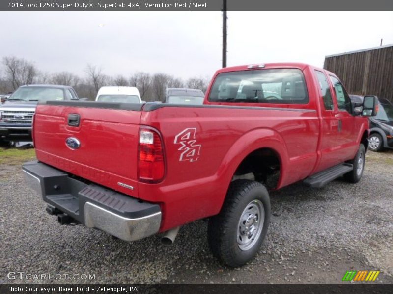 Vermillion Red / Steel 2014 Ford F250 Super Duty XL SuperCab 4x4