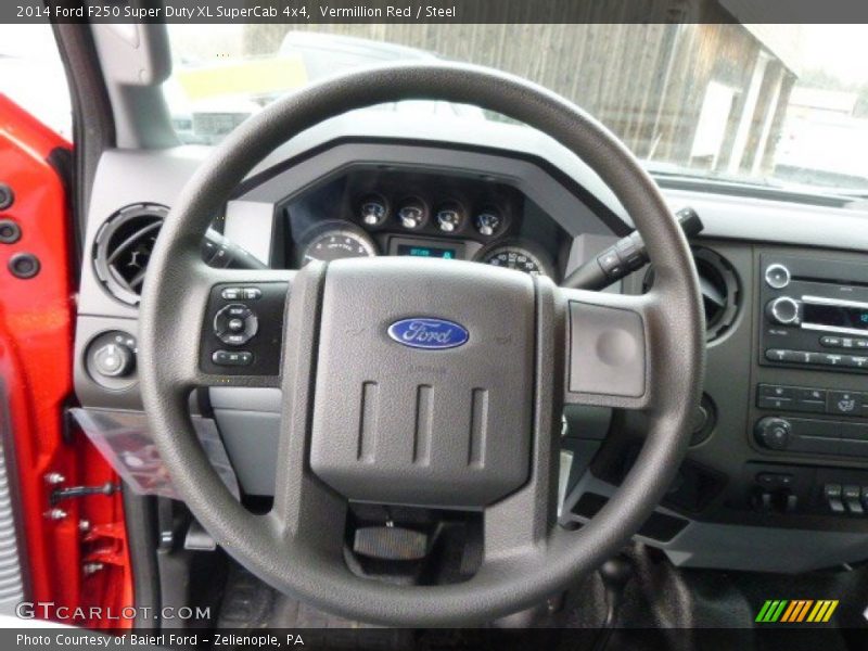 Vermillion Red / Steel 2014 Ford F250 Super Duty XL SuperCab 4x4