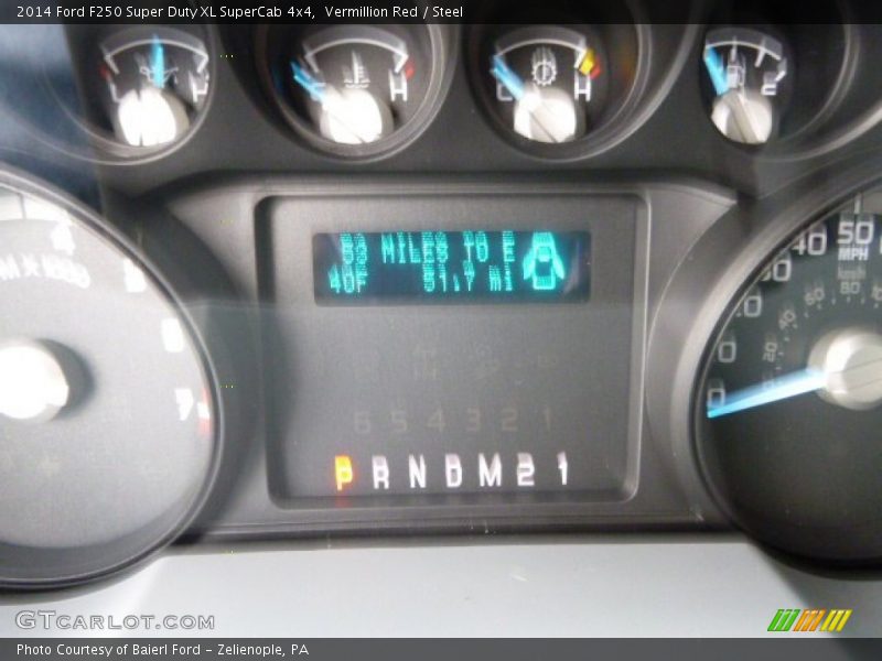 Vermillion Red / Steel 2014 Ford F250 Super Duty XL SuperCab 4x4